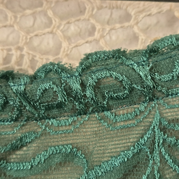 Vtg Y2K Bohemian Gypsy Patchwork Paisley Design Sheer Lace Midi Pull-on Skirt - Picture 7 of 10